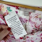 Woman Within NEW  Floral Button Down Shirt Size 18/20 Multicolor Hanky Hem Flowy Photo 4