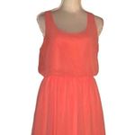 Lush Clothing Lush coral sheer lined dress size med Photo 0