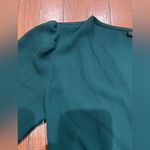Topshop  Dark Green Long Sleeve Dress Photo 3