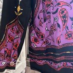 Vintage 1960’s Dixie Lou Frock Printed Button Down Shirt Tunic Size L Photo 4