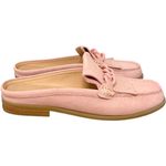 Donald Pliner DAVID‎ PLINER Pink Mika Fringe Loafer Mules Size 6.5 Photo 4