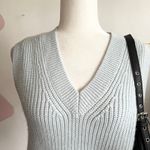 H&M Blue Chunky Sweater Vest,‎ Preppy, Retro, Indie, Minimalist, Medium, Clean Girl Photo 1