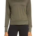 Vuori Daydream Long Sleeve Performance Crewneck Tee Oregano Green Large Photo 0