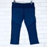 Lululemon Race With Grace Crop Luxtreme Size 8 Cadet Blue Retail $88 Photo 6