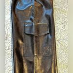 Wilfred Aritzia Black Modern Cargo Vegan Leather Adjustable Ankle Pants Sz 00 Photo 7