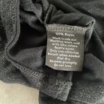 Rock & Republic  women’s deep V‎ black tee shirt silver sparkles cap sleeves sz L Photo 7