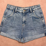 Garage  Blue Denim Mom Shorts Photo 0