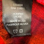 Anthropologie Amadi Amelia Red Linen Stripe Shorts Romper NWOT Pink Size M Photo 6