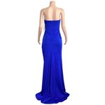 Jovani  Asymmetric Strapless Neck Gown 26166, Royal Blue, 4 (US) Photo 8