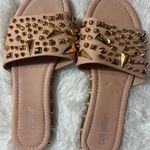 Cape Robbin  Studded Nude Slide Sandals Photo 8