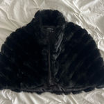 Bebe  Luxe Black Faux Fur Wrap Photo 0