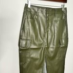 Hunter & Brown Vegan leather cargo midi skirt camo green size M NWT Size M Photo 2