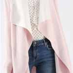 Chicwish  Soft Blush Pink Wool Blend Drape Open Cardigan Sweater One‎ Size $90 Photo 0