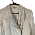 Lucky Brand Beige Oatmeal Long Sleeve Linen Blend Front Zip Jacket Women Sz XS Photo 2