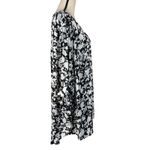 Ava & Viv 4X-Large Tunic Top Floral V-Neck Roll-Tab Sleeve Semi-Sheer Hi-Low Hem Photo 5