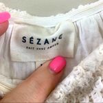 Sézane Sezane Crochet Lace Cream Off the Shoulders Mini Dress Photo 1