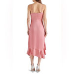Steve Madden Christina Ruffle Satin Midi Dress sz L NWT Photo 2