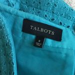 Talbots Star Eyelet Pencil Skirt Turquoise - Sz 8 Photo 13