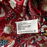 Xhilaration Boho Floral Print Rayon Kimono with Tassels in Red XS/S Photo 9