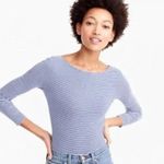 J.Crew Bodysuit Women XXXS Navy White Striped Long Sleeve Classic Nautical Style Photo 5