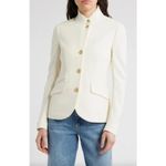 Rag and Bone Slade Textured Ivory Knit Blazer 4 Photo 8