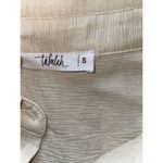 TALULAH  Shirt Top Womens S Cream‎ Oversized Tunic 3/4 Sleeve Button Up Lined Photo 1