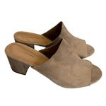 14th & Union  Hayzel Suede Block Heel Mule Mushroom - Size 9‎ Photo 9