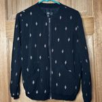 Mossimo Supply Co Mossimo Women’s boho Jacket Black Gold Embroidered Aztec Bomber Zip Up size XS Photo 0