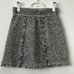 Paola Bernardi Two Piece SET Black And White Tweed Skirt Top Set Size: XS Photo 1
