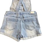 Celebrity Pink  light wash short overalls size Medium Photo 3