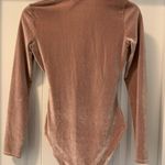 Madewell  Long Sleeve Velvet Blush Bodysuit Size XS Photo 2