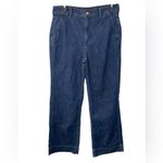 J.Crew Denim Trouser Pant‎ Size 28 Women's Wide Leg Blue Jeans BL905 Photo 2