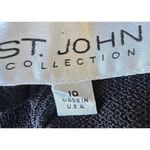 St. John  Collection Pants Size 10  Black Elastic Stretch Waist High Rise … Photo 9