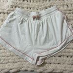 Princess Polly  White and Pink Lounge Shorts Photo 0