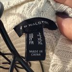 H by Halston  cream open front chunky cardigan Photo 4