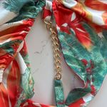 Vibrant Floral Halter Maxi Dress Orange Size undefined Photo 6