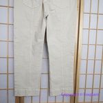 Ann Taylor NEW The Straight Cotton Twill Pants Jeans Oat Ivory, 10P Photo 9