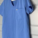 FIGS Catarina One Pocket Scrub Top Blue Size Medium Photo 3