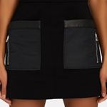 STAUD NWT black Saffron Vegan Leather Mini Skirt Photo 1
