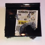 County Seat Silver Tone and Blue Shimmer Enamel Boho Heart Earrings Photo 3