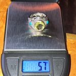 Golden Quartz Sleeping Beauty Turquoise Sterling Silver Ring Size 7 Photo 8