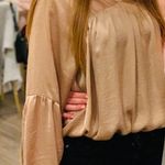 Boutique Silk Champagne Shirt Photo 0