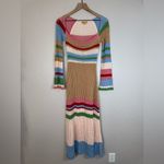 VRG GRL Verge Girl Work of Art Crochet Maxi Dress Multi size AU 8 US 4 Small Tan Photo 6