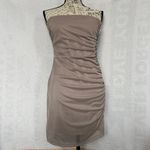 Teeze Me Women Strapless Glittery Ruched Bodycon Mini Dress Sz 11 Embellished TA320 Photo 3