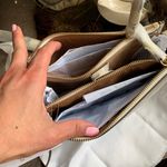 Coach Authentic  1941 Pebbled metallic gold leather 2 zip/Snap/Turnlock Crossbody Photo 12