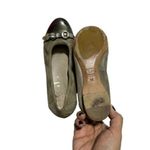 AGL Attilio Giusti Leombruni Ballet Flat Leather Cap Toe Buckle Gray Size 36 Photo 5