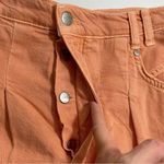 Anthropologie NWT Pilcro Pleated Micro Denim Skirt Size 10 in Pink/Rose Orange Photo 5