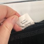 Vintage Tailor B. Moss Witchy Goth Velvet Silk Blend Midi Skirt Black Size 8 90s Photo 7