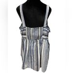 Motherhood Maternity Plus Size Blue White Cotton Striped Casual Cami Top Photo 4