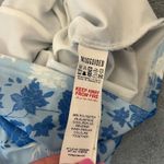 Missguided  Blue Japanese Dragon Floral Ruched Bodycon Mini Dress Size 2 Y2K Photo 8